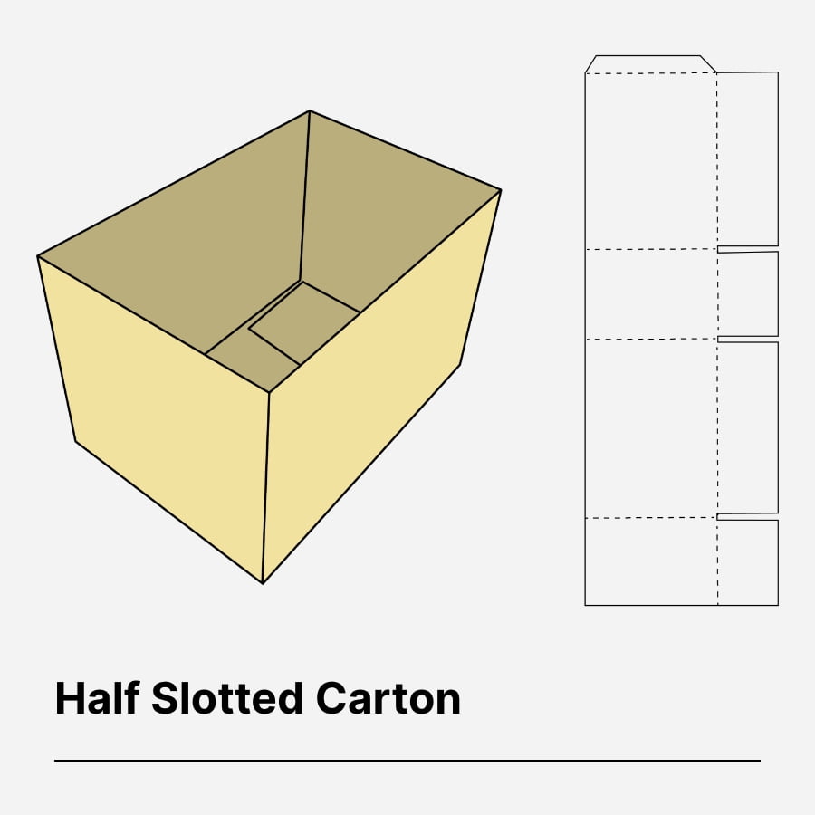 Half Slotted Carton