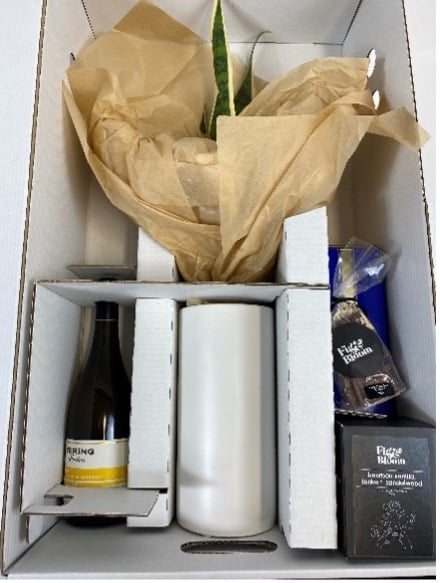 Fig & Blooms customised packaging needed to be aesthetically pleasing and be able to withstand the stresses of the supply chain.