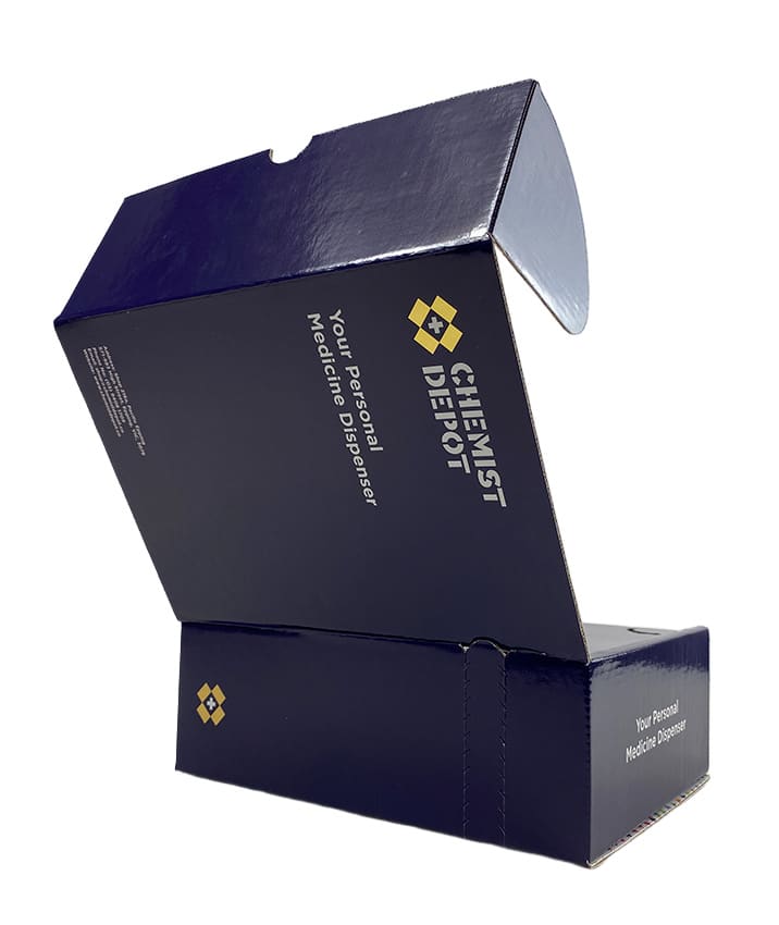 Custom ecommerce packaging design for medicine tablet dispenser