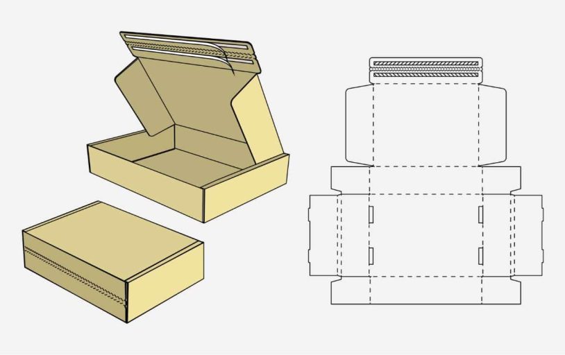 mailer-double-single-peel-seal-tape-closure